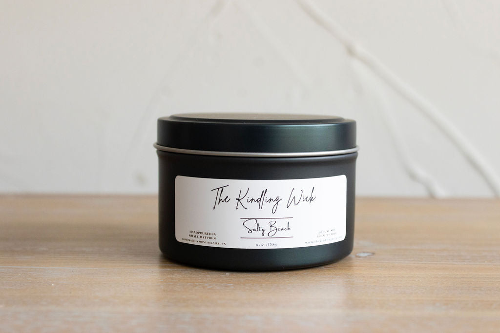 Salty Beach - 6 oz. Tin Candle